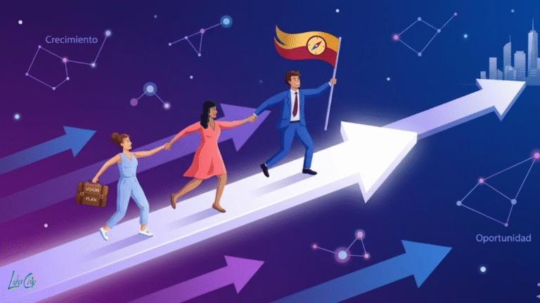 Líder transformacional inspirando a su equipo en sesión de trabajo colaborativo en empresa mexicana